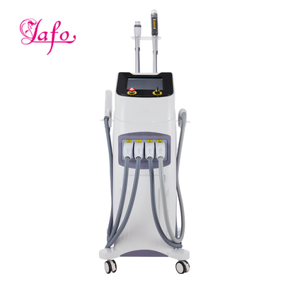 Buy NEW design! 4 in 1 opt IPL+ 808nm diode laser + rf +nd yag laser beauty salon equipment ipl laser hair removal machine online manufacture