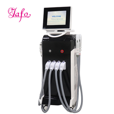 Buy LAFO 4 In 1 OPT + IPL+ Rf+ Nd YAG Permanent hair removal laser Tattoo Removal Skin Rejuvenation beauty machine 4 handles online manufacture